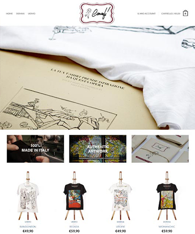 Design sito Carafì T-shirt